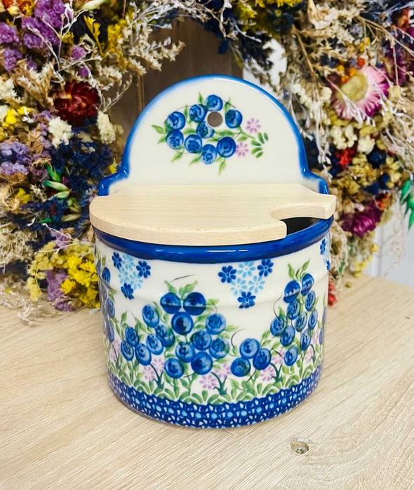 Ceramika Bolesławiec. Solnica ceramiczna unikat (2510)