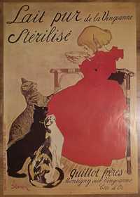 Vintage Plakat Francuski Lait Pur Sterilise De La Vingeanne
