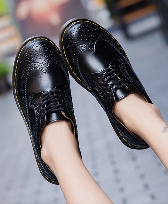 Glany półbuty Oxfordki unisex martensy mokasyny klasyczne