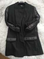 marynarka s.moriss czarna oversize M L 38 40 z lampasem