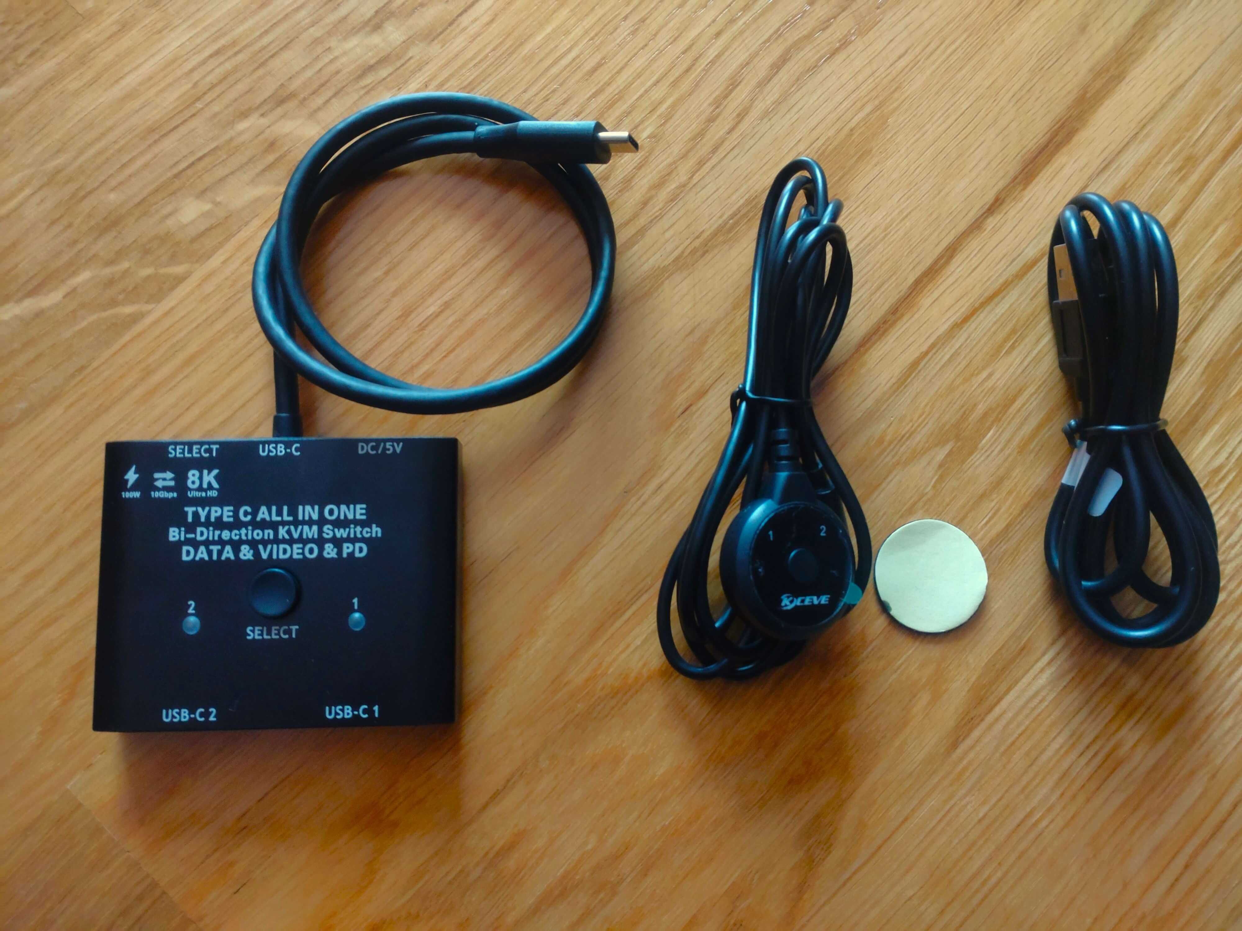 Двосторонній KVM Switch (комутатор) USB TypeC