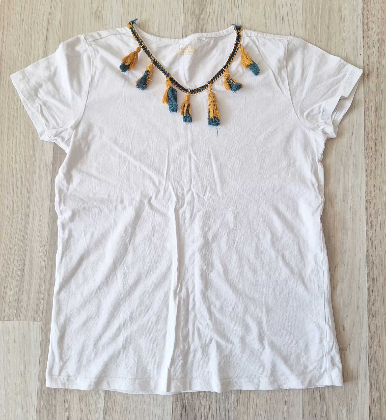 Koszulka tshirt bluzka krótki rękaw boho