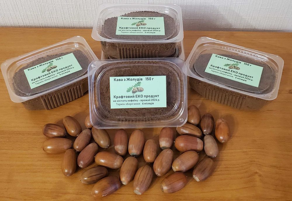 Кава з Жолудів натуральна, мелена без кофеїну 150 г