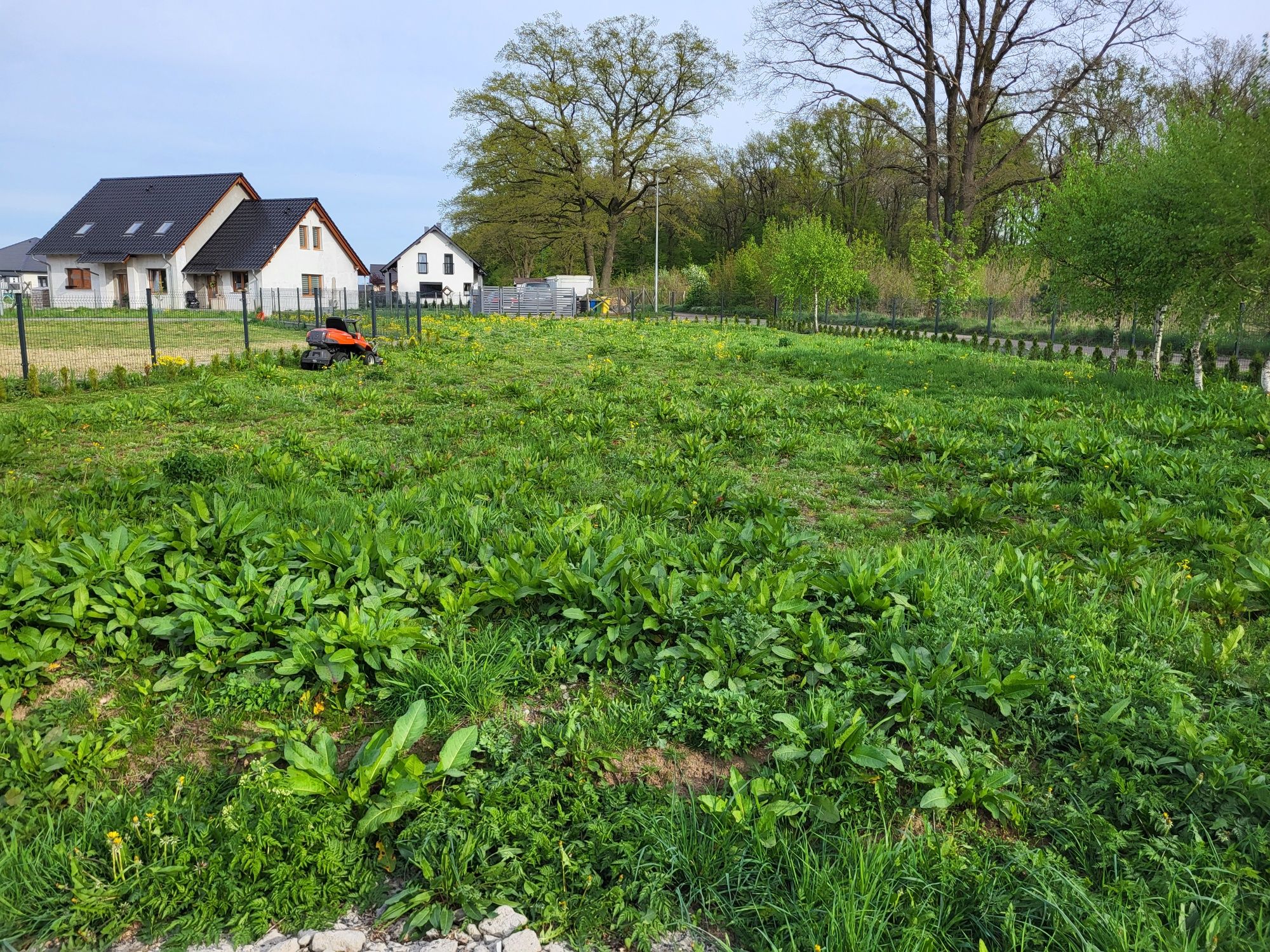 Koszenie trawy, zarośli.