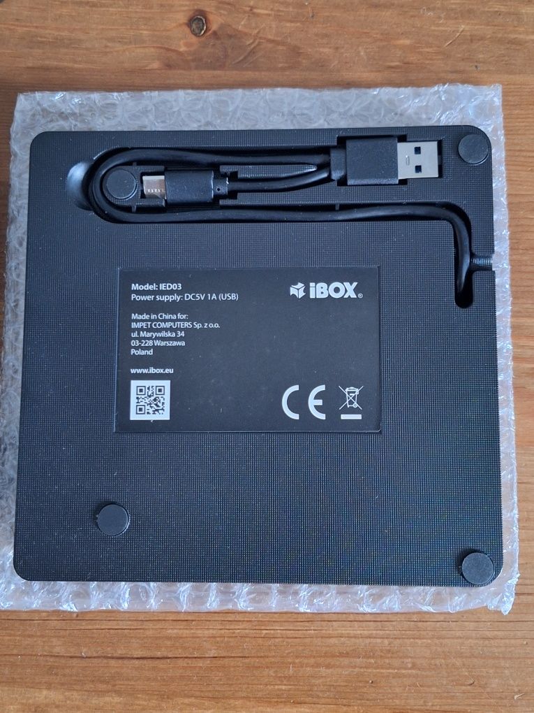 iBOX nagrywarka zewnętrzna z kablem