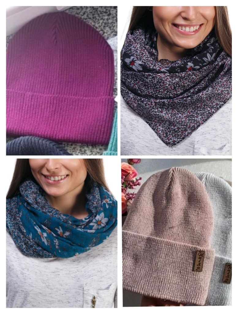 Нові жіночі шапки та шарфи