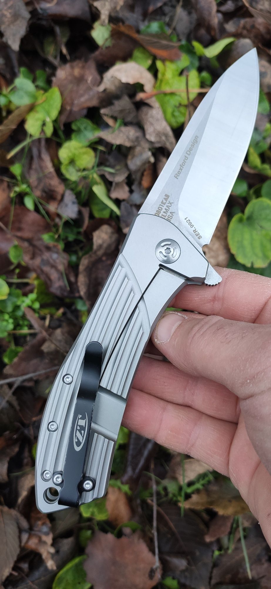 ZERO TOLERANCE 0801 сталь D2 цельнометаллический складной ломик 210 гр