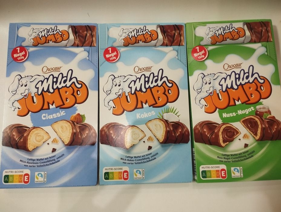 Zestaw Jumbo czekoladki klasyczne, kokosowe i klasyczne