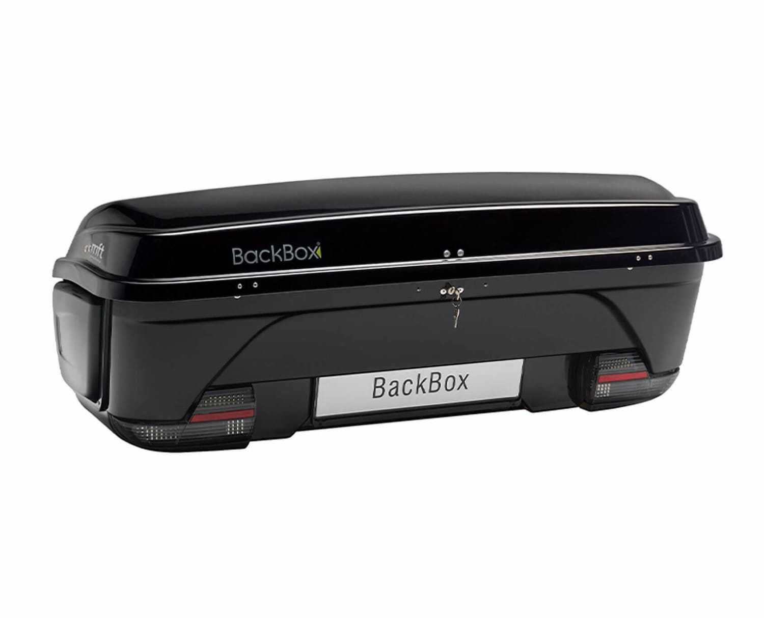 Bagażnik dachowy na hak holowniczy, box na hak, box bagażowy mft thule