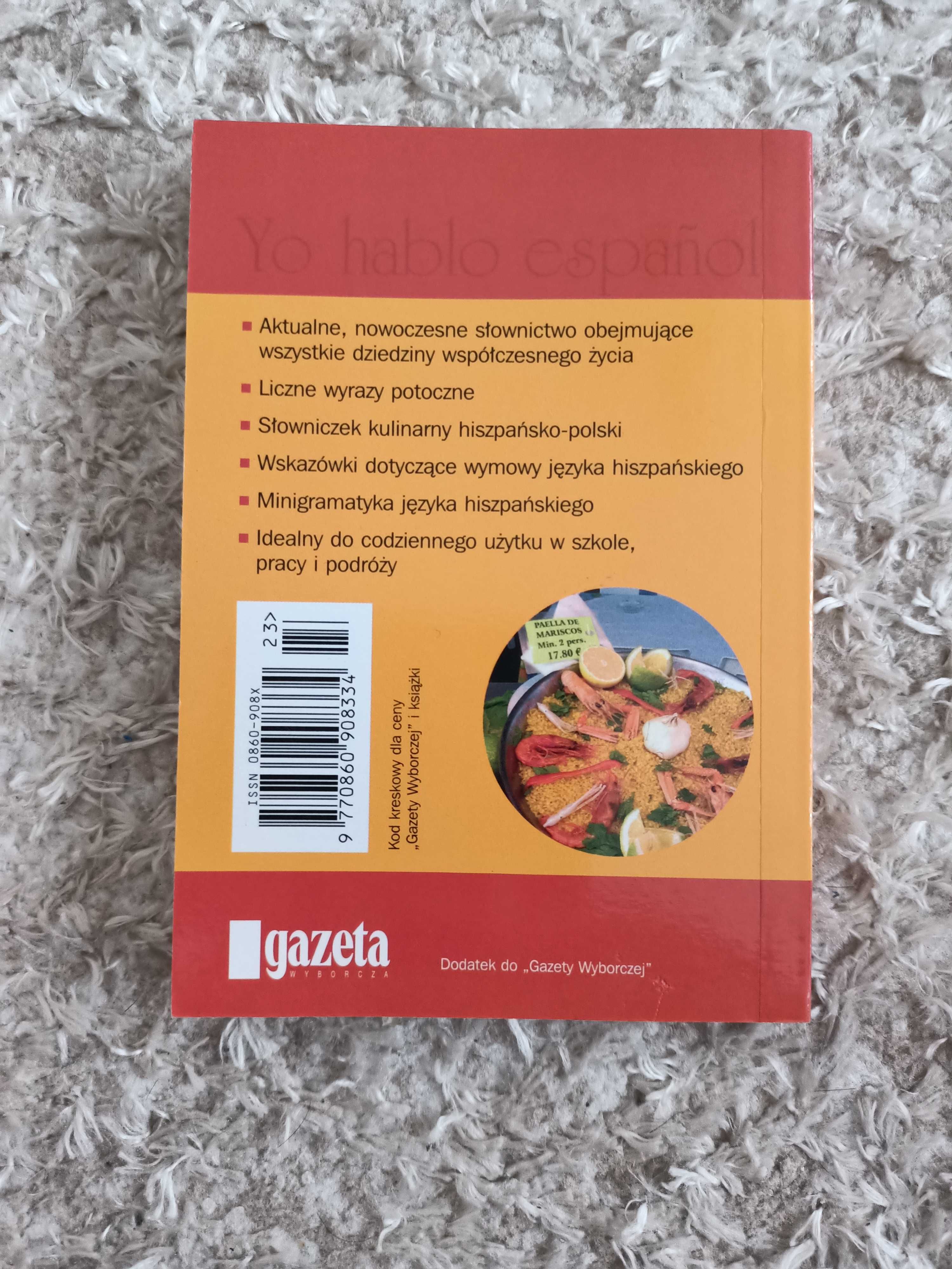 Kieszonkowy słownik hiszpańsko-polski.Nowoczesne zwroty i słownictwo.