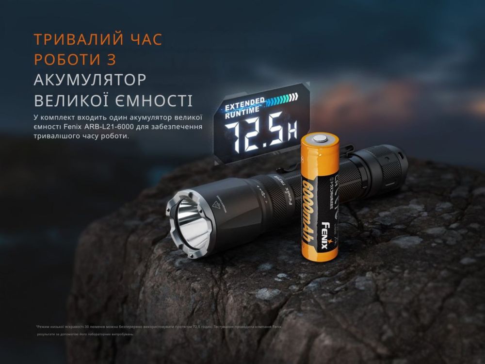 Тактичний ліхтар Fenix TK21R з акумулятором