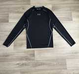 Чоловічий рашгард термо футболка Under Armour з довгим рукавом чорний