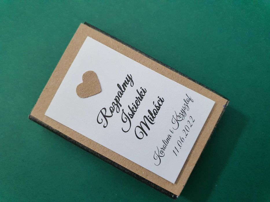 10x Zapałki do iskierek miłości, zimnych ogni, wesele