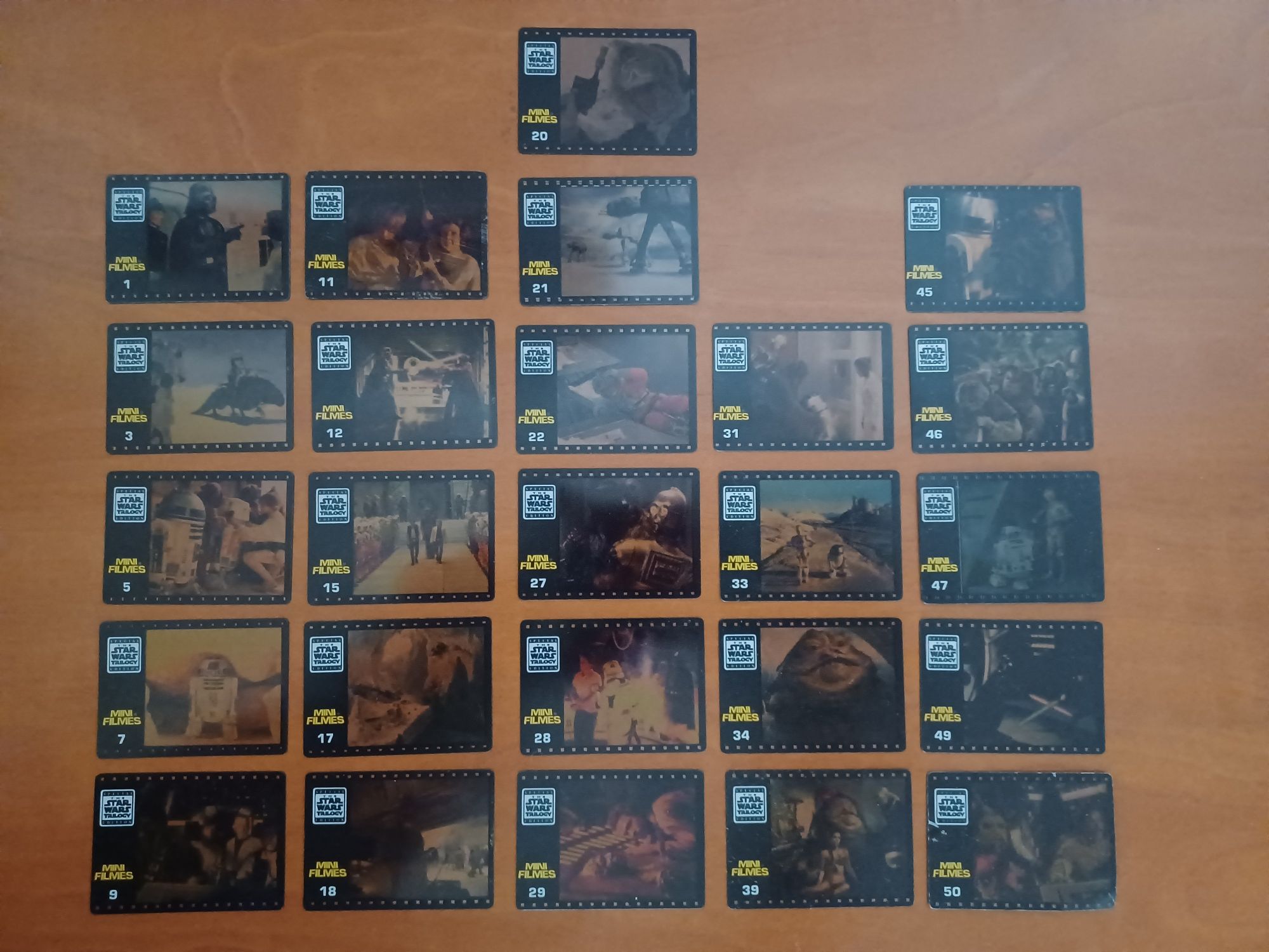 26 Mini Filmes da Star Wars Trilogy da Matutano