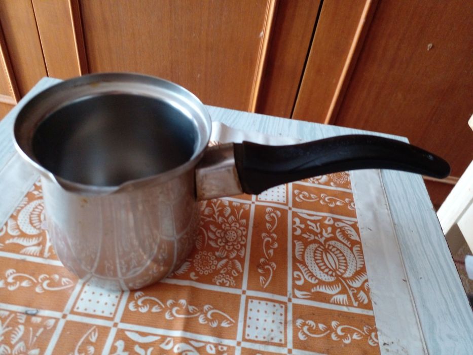 Винтажная металлическая турка