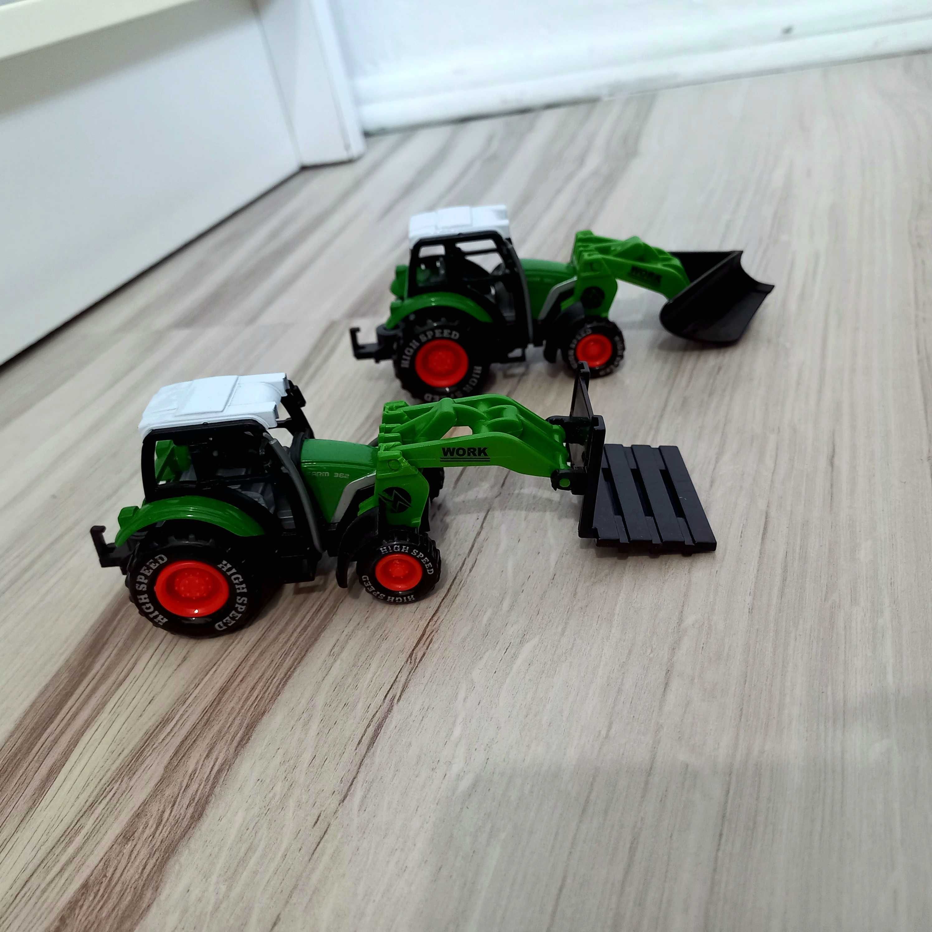 Zestaw traktory pługi 2 sztuki