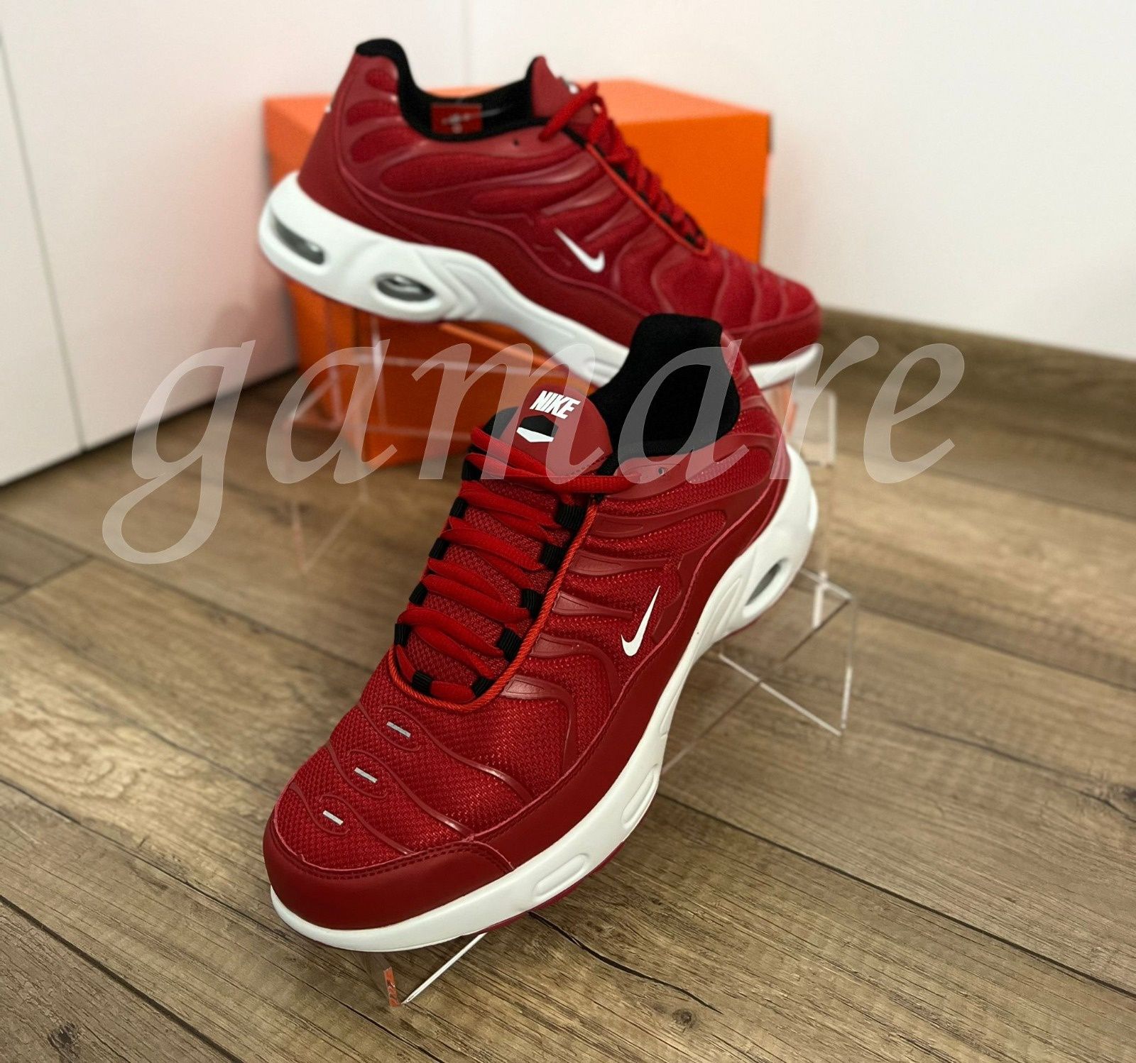 czerwone męskie Nike air max plus TN nowe sportowe buty Nike