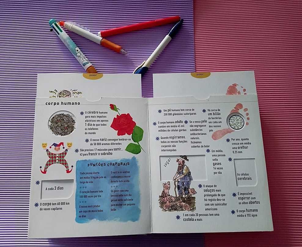Livro infantil cartonado ”Factos Fenomenais Divertidos” Edicare Lda