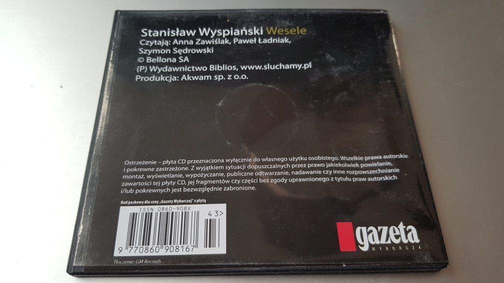 Wesele audiobook Wyspiański lektura mp3