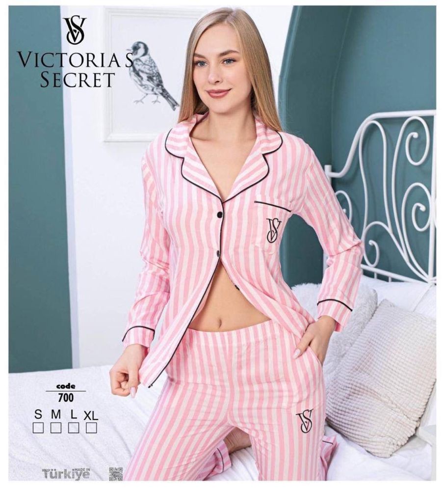 Піжами VICTORIA’S SECRET велюр, бавовна, шовк