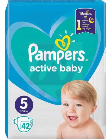 Pieluchy Pampers Active Baby rozmiar 5, 11-16 kg, 101 szt.