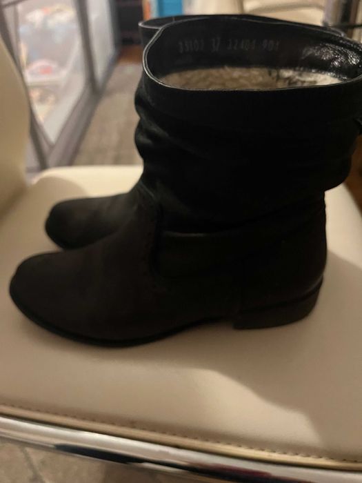 Nessi ciepłe skórzane botki r 36/37