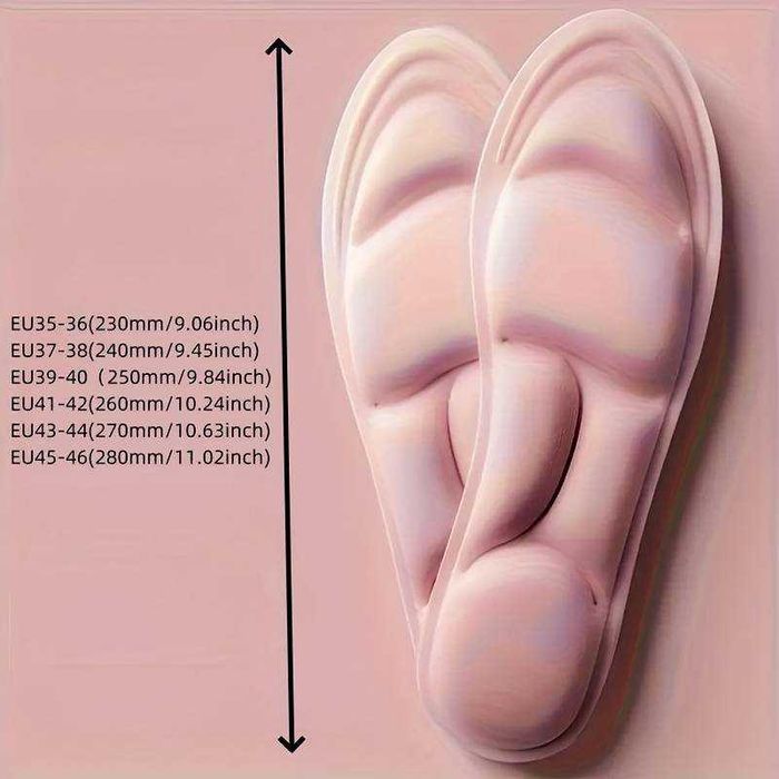 Comfortplus Wkładki 5D - Miękkie, Oddychające Lekkie r 35-36 wkł.23cm