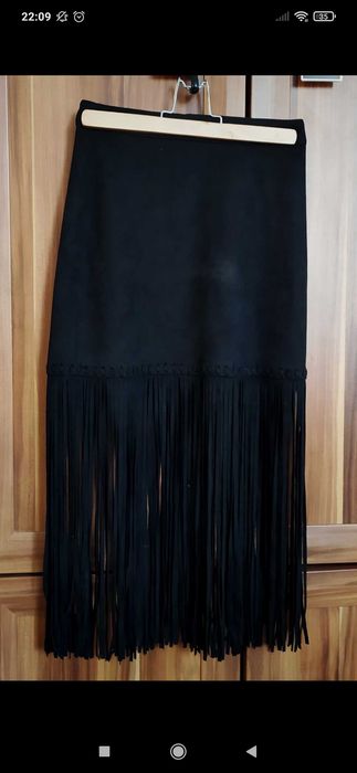 Spódnica zamszowa H&M