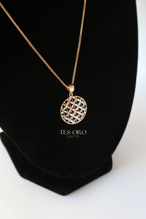 Złota Zawieszka Koło | Próba Złota 585