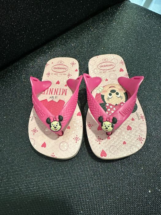 Chinelos Havaianas Rosa Minnie 20
