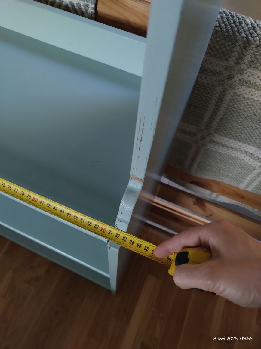 Półka szafka witryna leksvik Ikea litr drewno miętowa