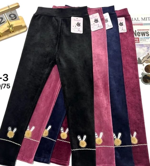 Ціна знижена!Гарні теплі лосини на хутрі  3-4 років