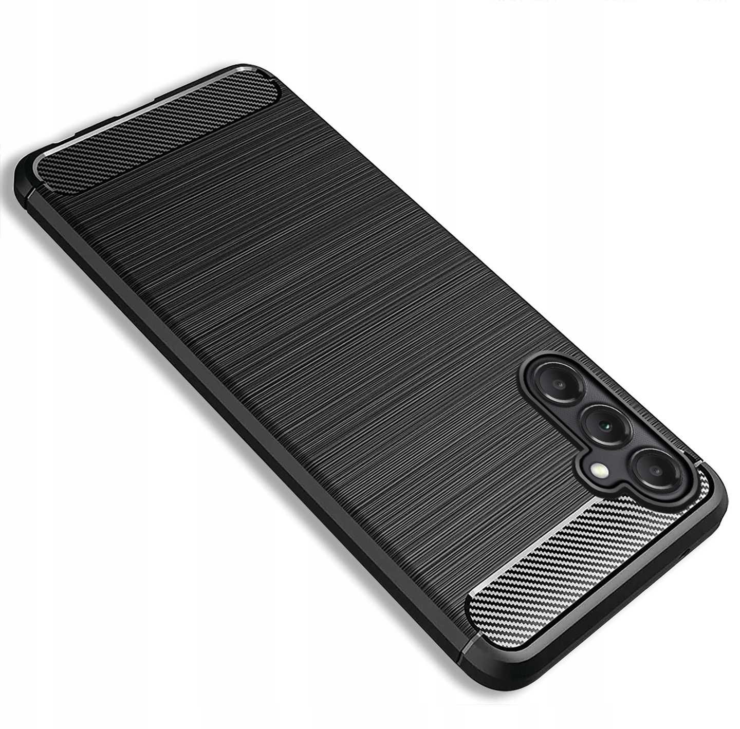 Etui Carbon do Samsung Galaxy A15 4G / A15 5G + Szkło Hartowane