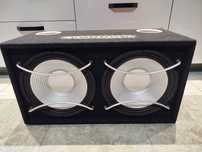 Skrzynia basowa tuba subwoofer 1500W Voodoo SBX1100 wzmacniacz PX1002
