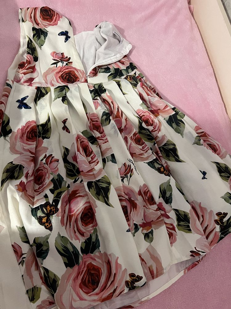 Платье фирменное D&G H&M нарядное 7-8 лет