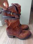 Buty skórzane kozaki A.S.98