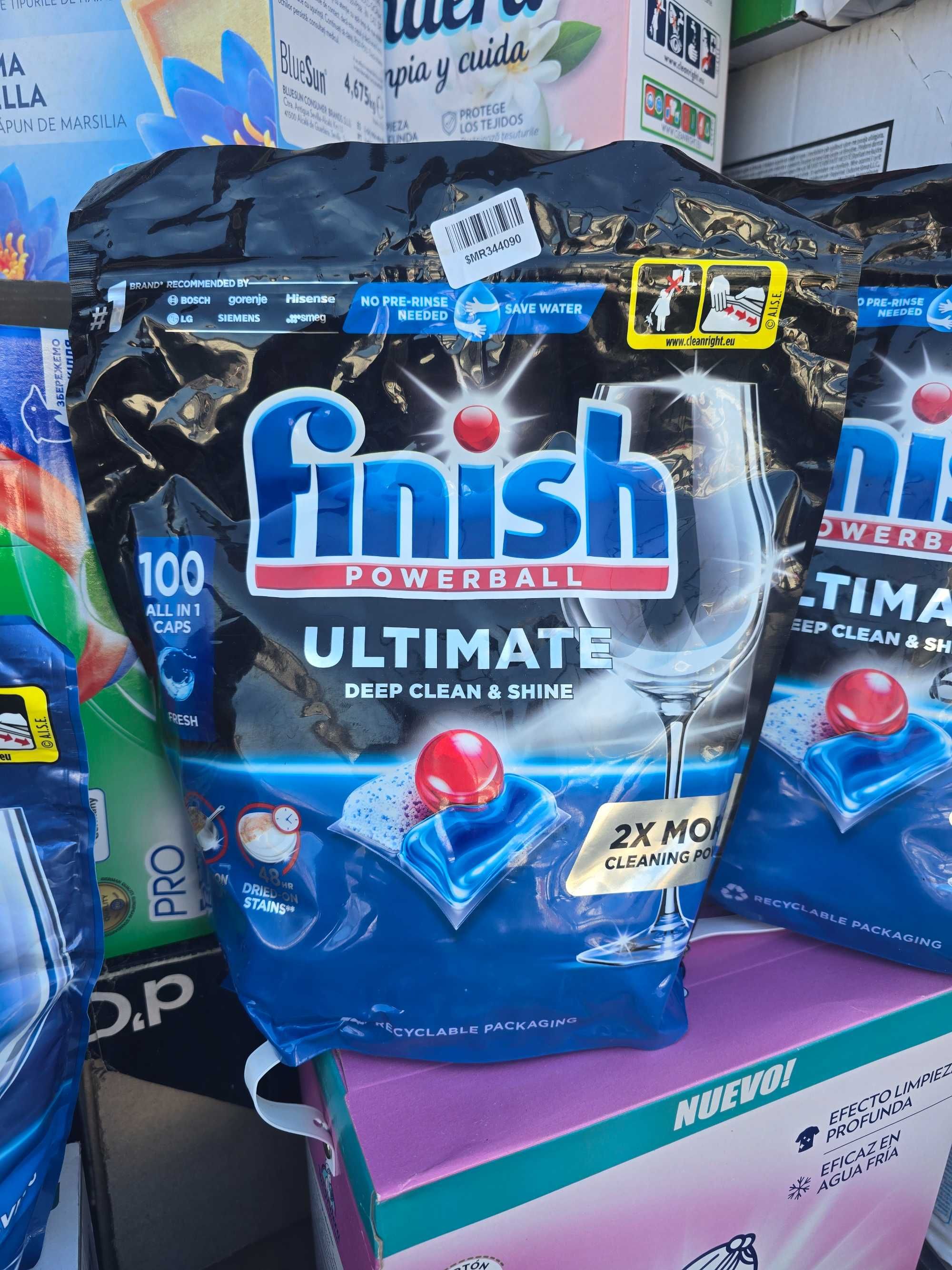 Таблетки Finish ULTIMATE 100 шт. для посудомийних машин, Фініш капсули