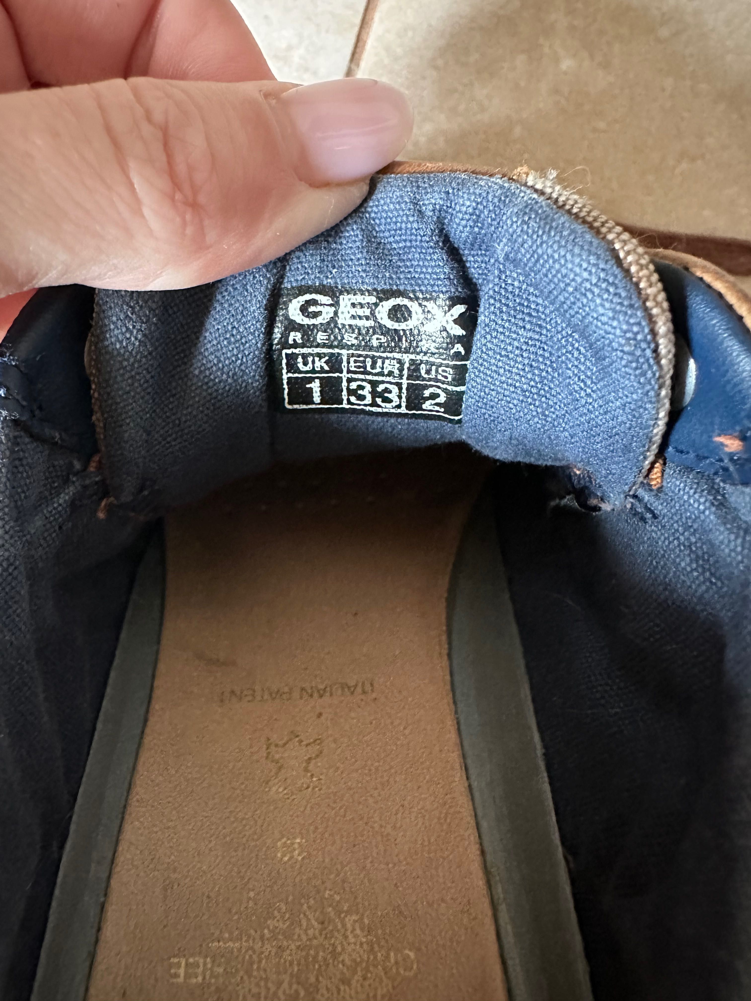 Шкіряні кросівки кеди Geox 32 розмір