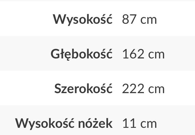 Narożnik Volare z funkcją spania