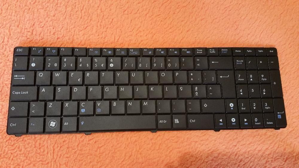 Teclado Asus k50, F52, K60, K61, K70, P50 novo