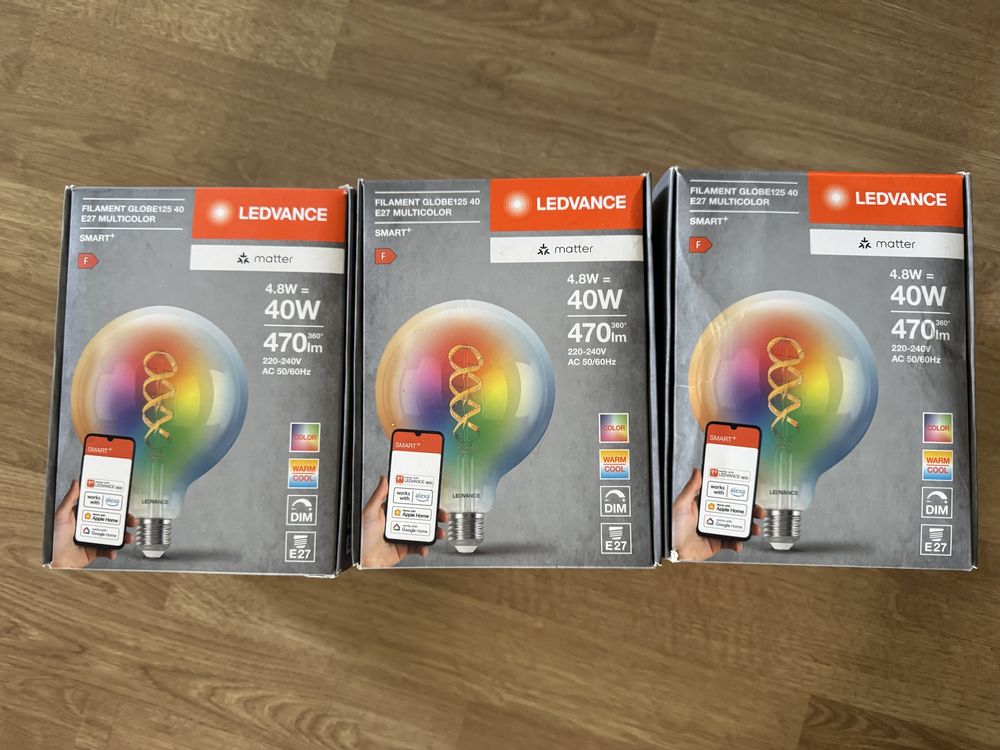 Ledvance e27 RGBW Globe Matter Retro Vintage Filament