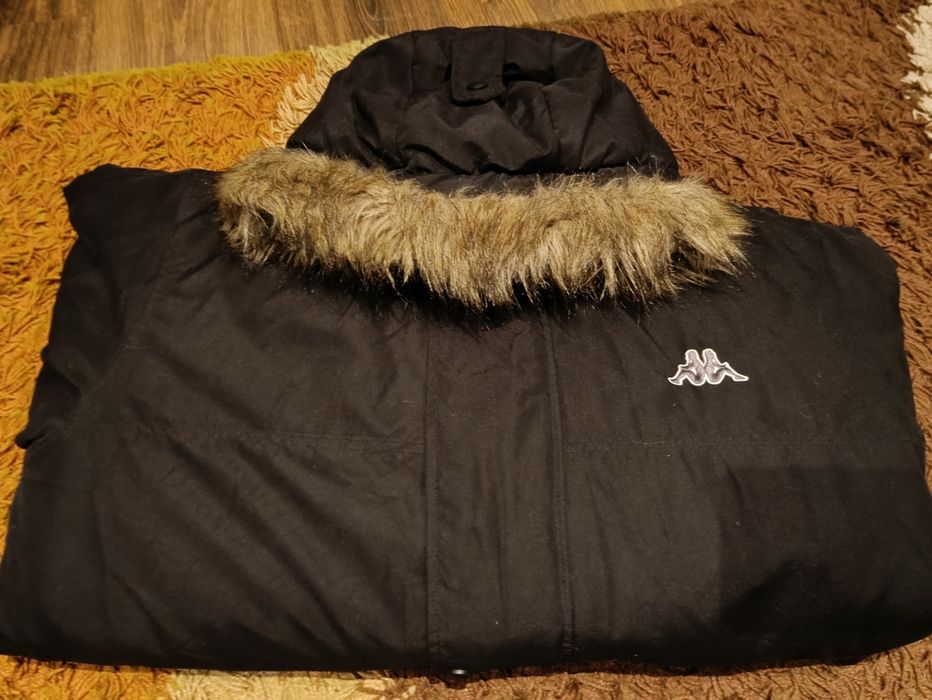 Parka kappa, ciepła, męska, młodzieżowa, kaptur, kieszenie