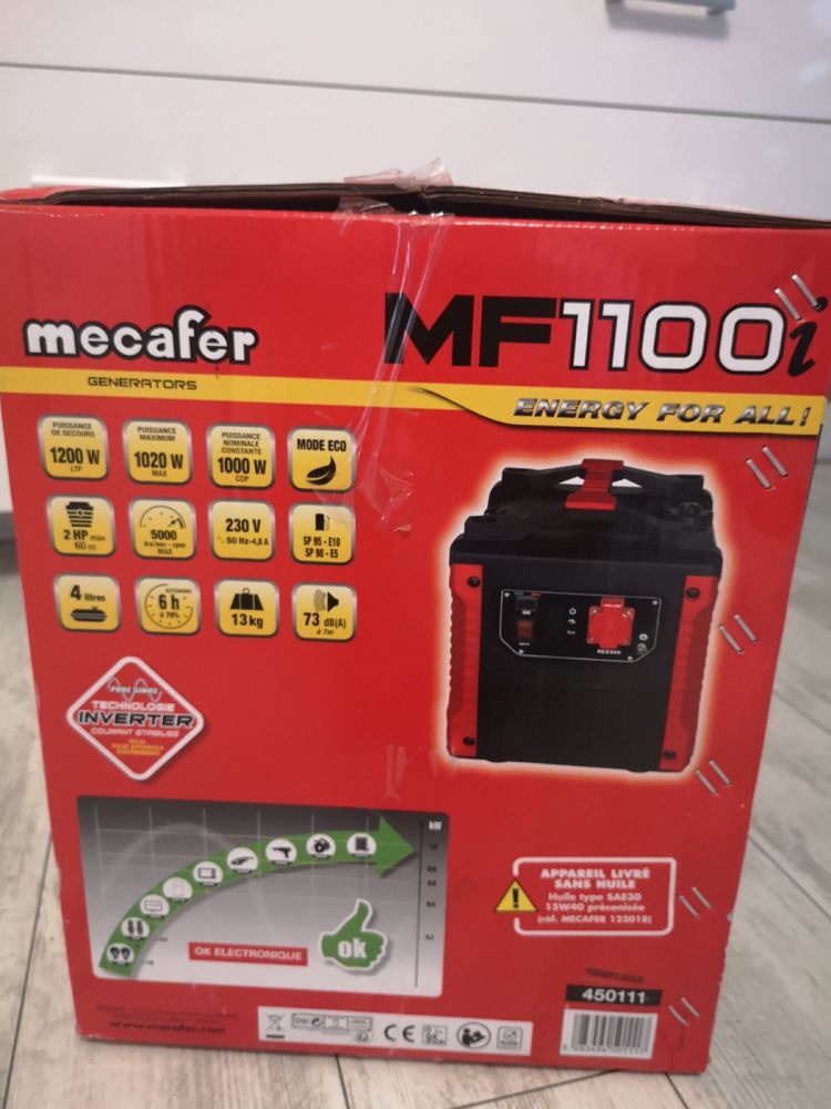 Продам генератор інверторний Mecafer MF1100І