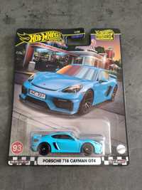 Porsche 718 Cayman GT4 Boulevard RS blue Hot Wheels Premium