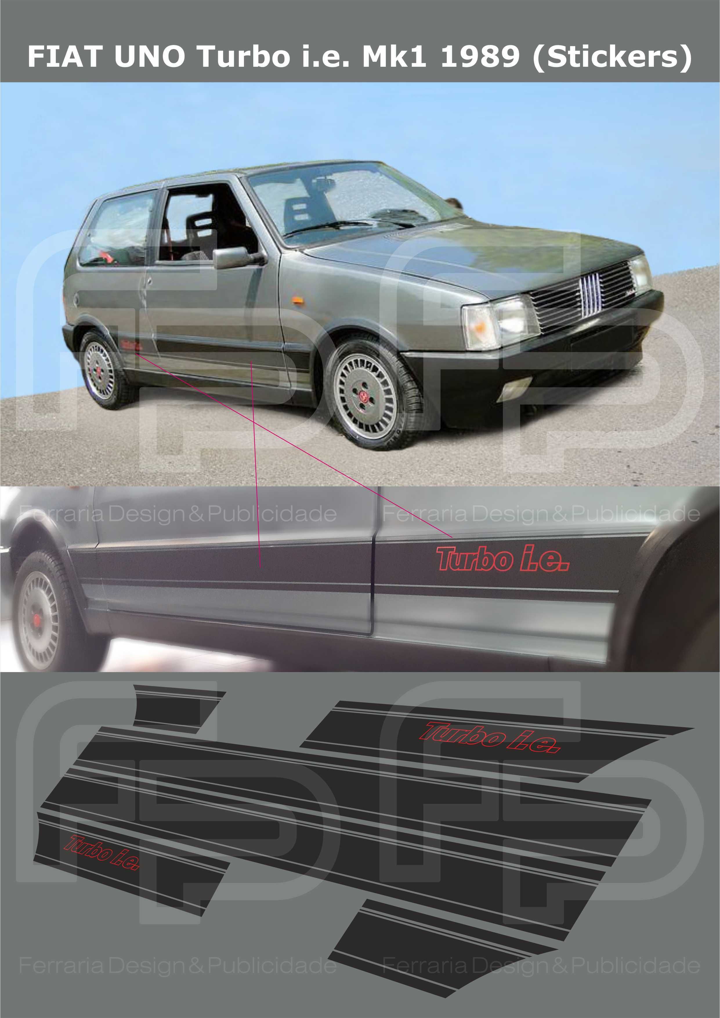 FIAT UNO Turbo I.e. (Autocolantes) 1989