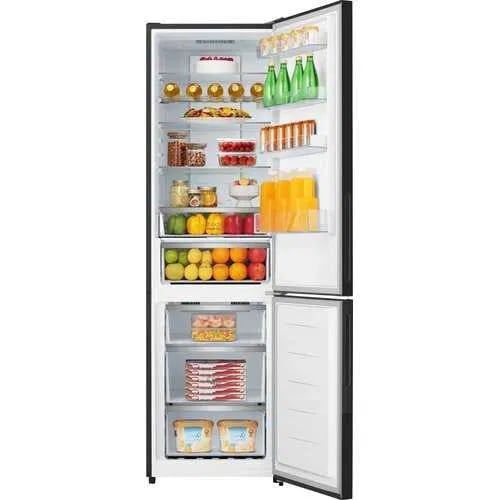 Lodówka HISENSE RB440N4GBE No frost 200.4cm Czarna (szkło) licowane