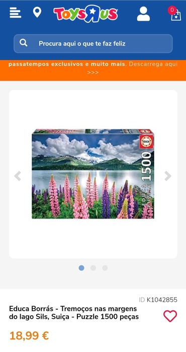 Puzzles 1000, 1500, 2000 peças