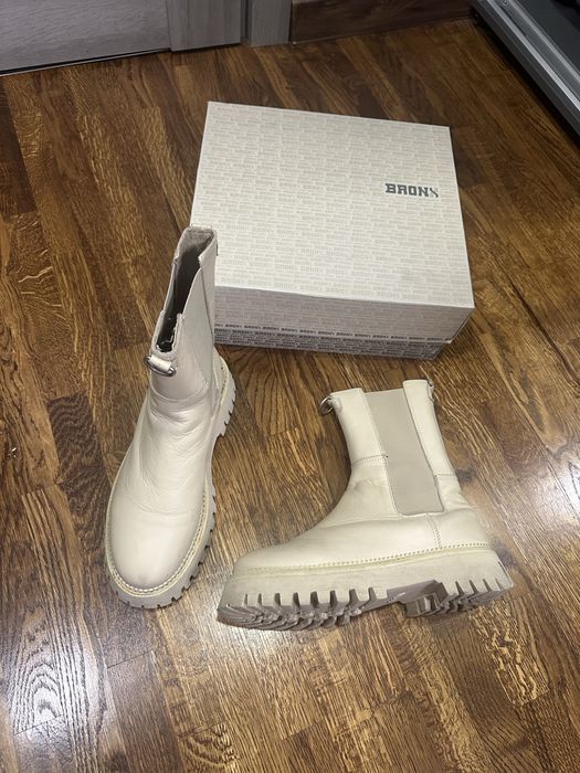 Жіночі челсі черевики чоботи Bronx натуральна шкіра