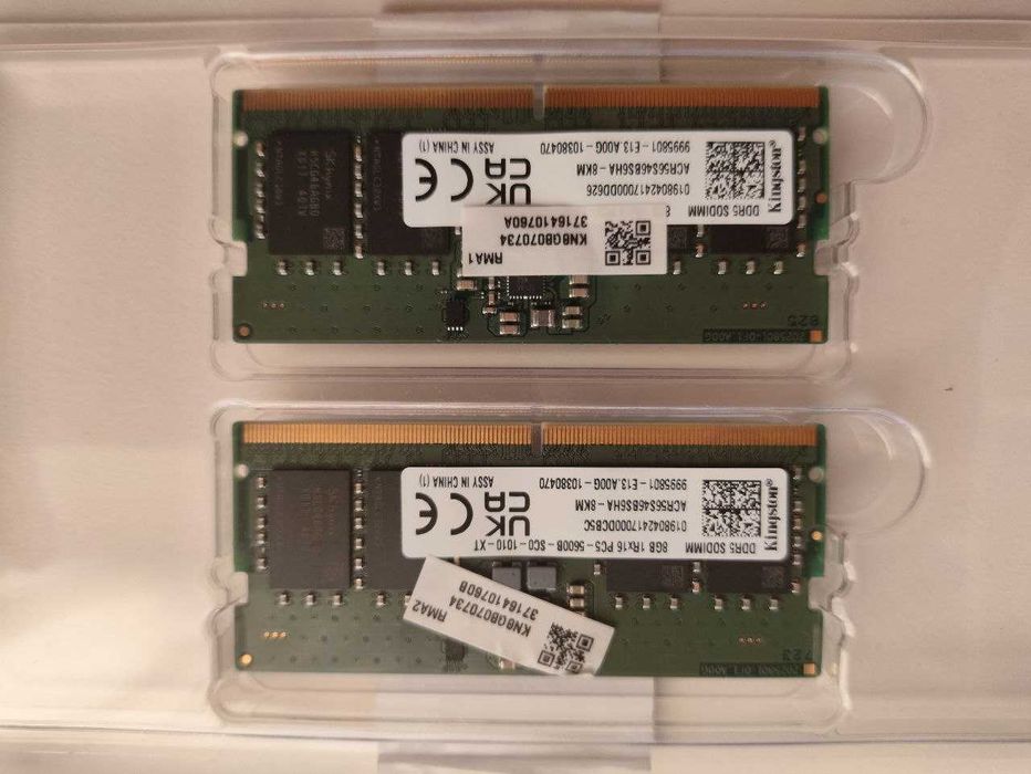 Оперативная память Kingston SODIMM DDR5-5600Мгц 2х8Gb