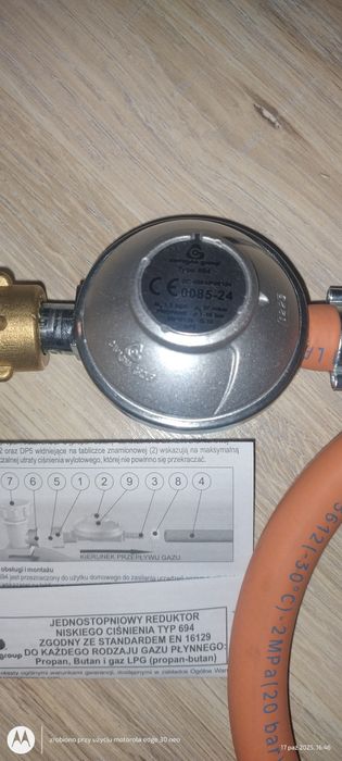 Reduktor niskiego ciśnienia typ 694 70cm